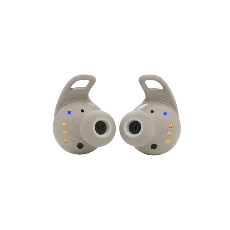 JBL Reflect Flow Pro - White - Waterproof true wireless Noise Cancelling active sport earbuds - Back image number null